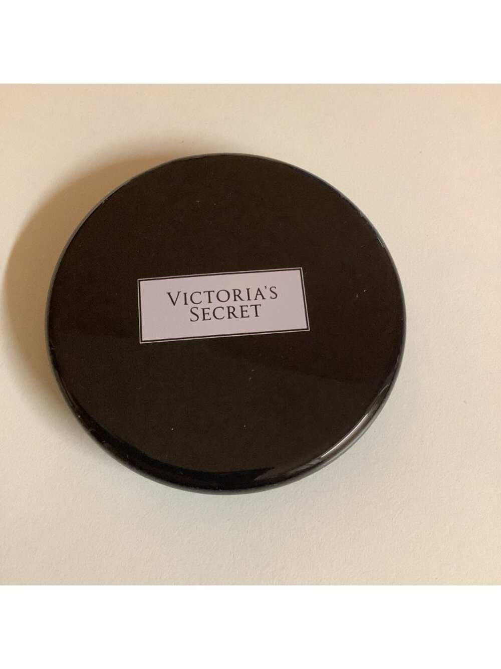 Victoria’s Secret Double Mirror Black Compact!  REG MIRROR & 1 IS MAGNIFIED